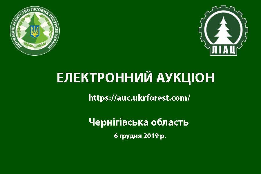 Аукціон з продажу круглих лісоматеріалів заготівлі 1 кварталу 2020 р Чернігівській області