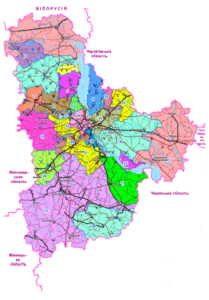 Леса Киевской области (картография и статистика)