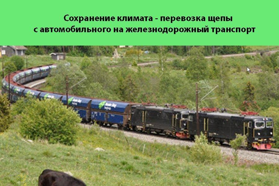 Norske Skog начала поставки древесной щепы железнодорожным транспортом на завод в Норвегии