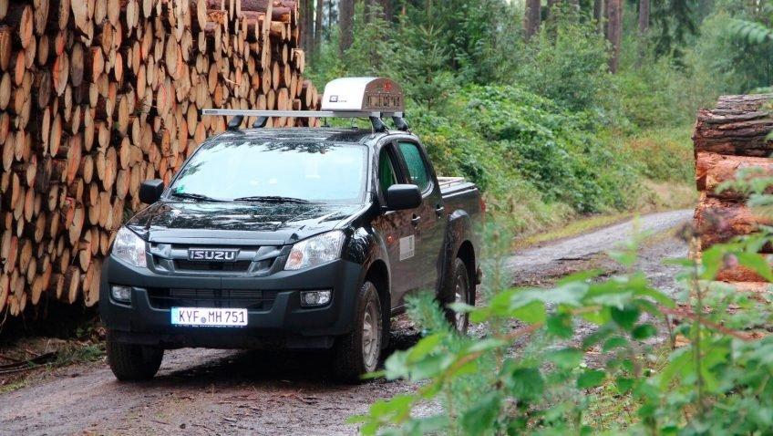 Рекорд: ThüringenForst провел автоматические цифровые замеры почти 2 миллионов кубометров заготовленной древесины