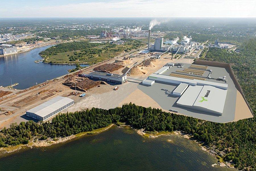 Заложен камень в фундамент лесопильного завода Metsä Fibre в Раума