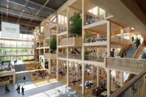 Хеннинг Ларсен представляет дизайн гибридной древесины для новой бизнес-школы во Франции